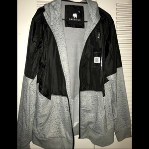 American Stitch Windbreaker with Hoodie NWT
